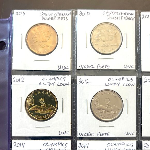 Collection of 24 Special Loonies + 24 Duplicates in Nickel Plate! - Picture 12 of 16